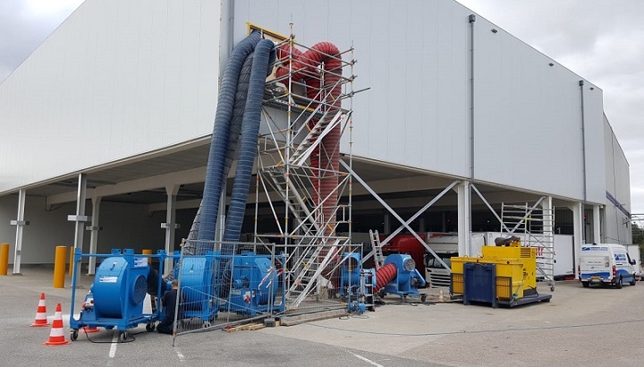 ventilazione-strutture-temporanee Noleggio ventilatori ed estrattori d’aria: i diversi tipi di installazioni