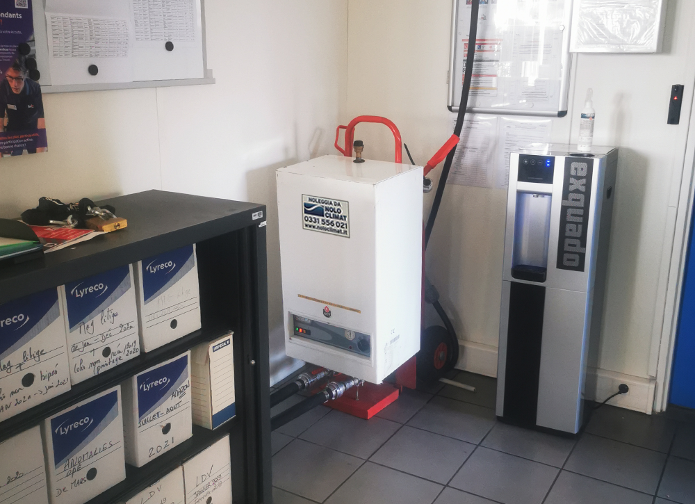 Soluzione di riscaldamento combinata per un’azienda di trasporti