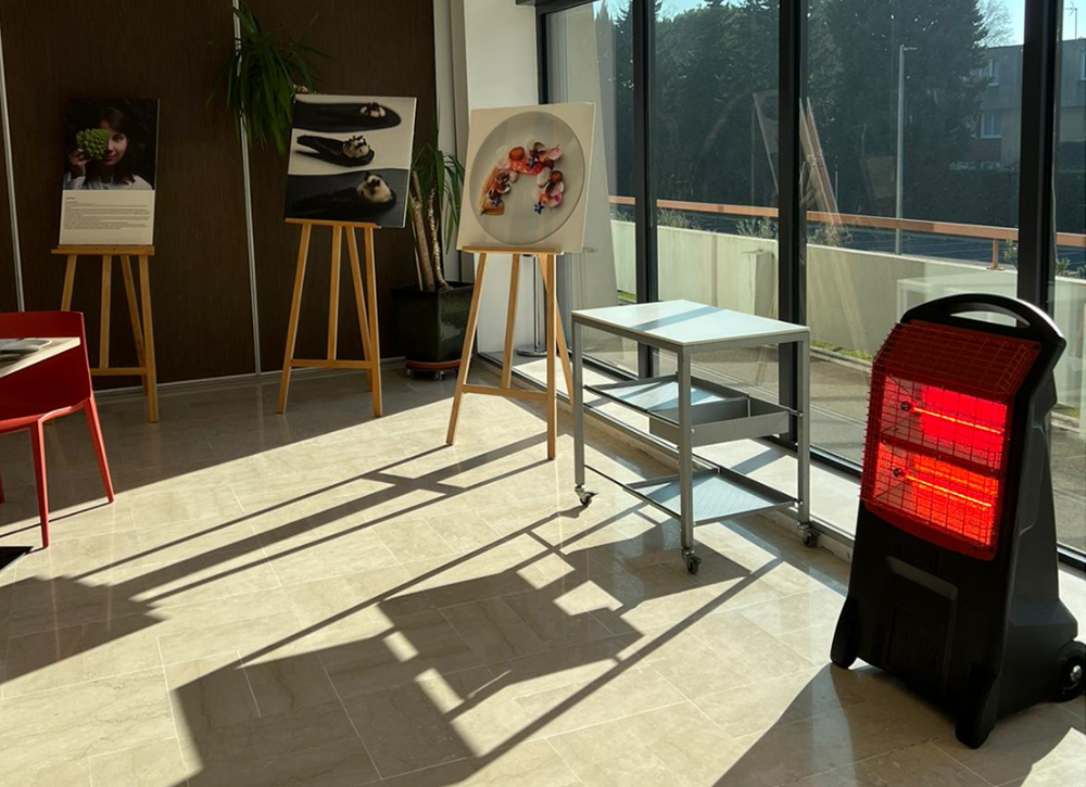 Noleggio riscadatori a infrarossi per un noto ristorante gastronomico