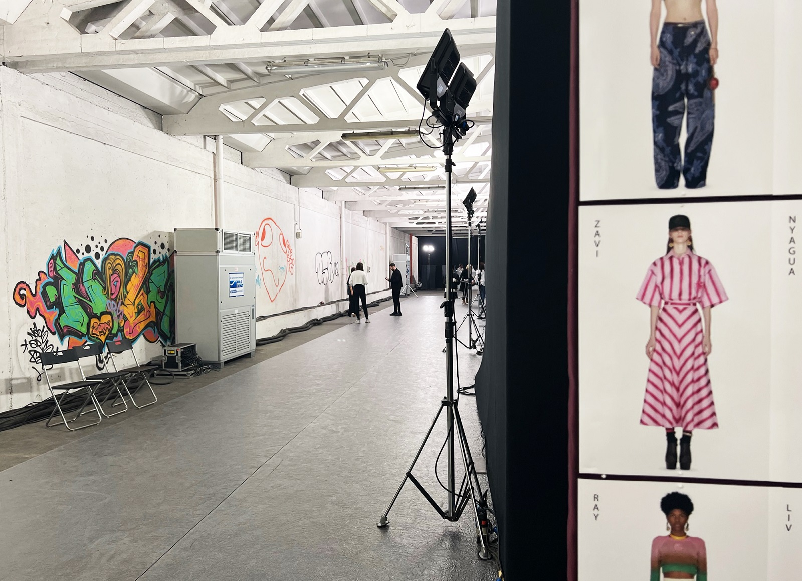 Chiller e fan coils Nolo Climat per il backstage di una sfilata della MFW