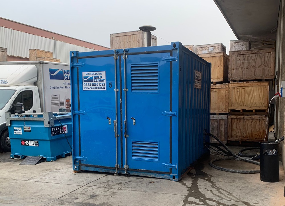 Noleggio caldaia e unità di trattamento aria per una casa motociclistica italiana