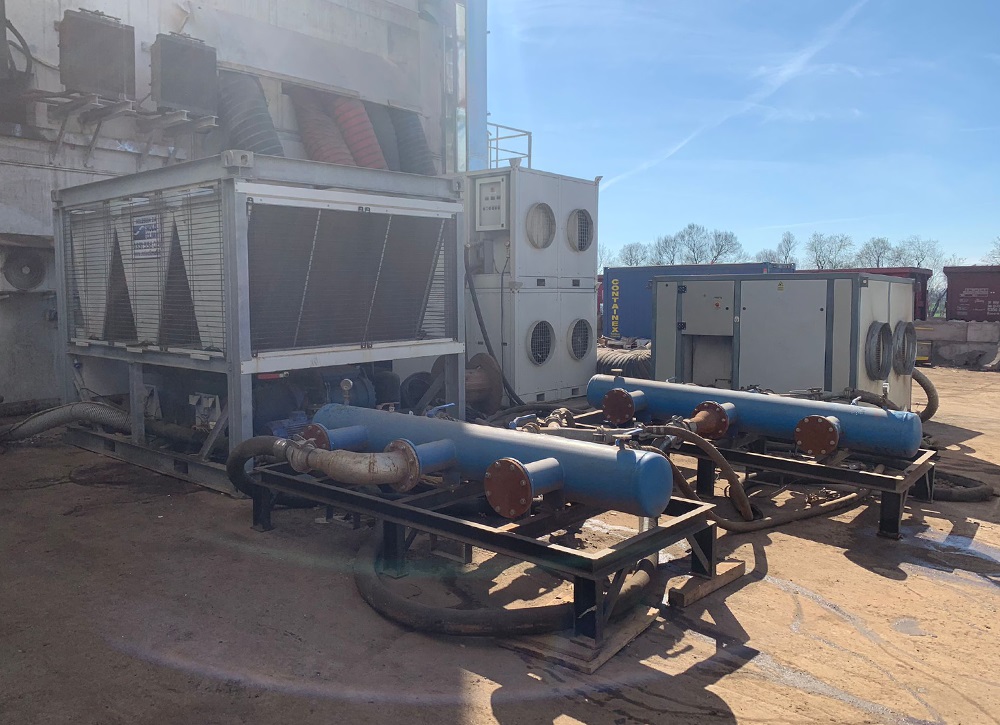 Noleggio chiller e unità di trattamento aria per un’acciaieria