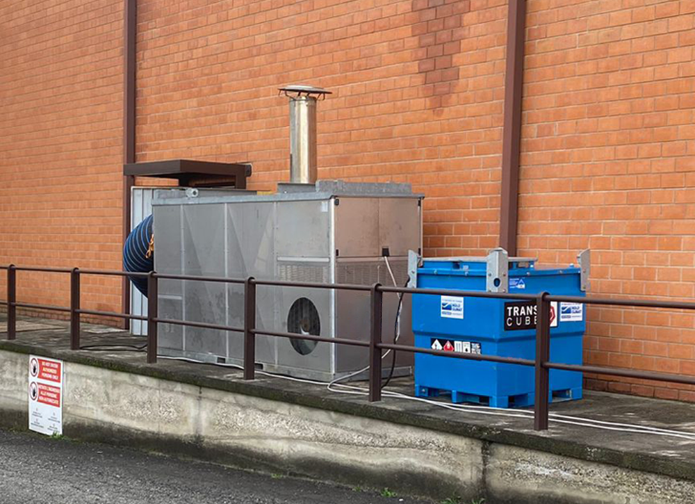 Noleggio riscaldatori per uno stabilimento industriale piemontese